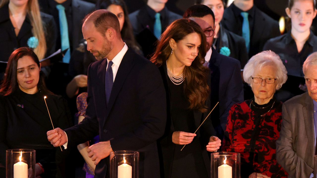 Kate Middleton and Prince William attend an event to commemorate the 80th anniversary of the liberation of Auschwitz