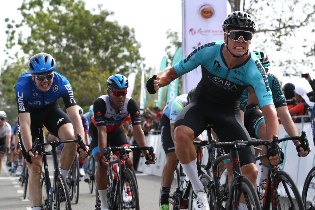 ARA Pro Racing Sunshine Coast sprinter Taj Jones wins stage 2 of the 2020 Tour de Langkawi, and has signed a three-year contract to join Israel Start-Up Nation from 2021