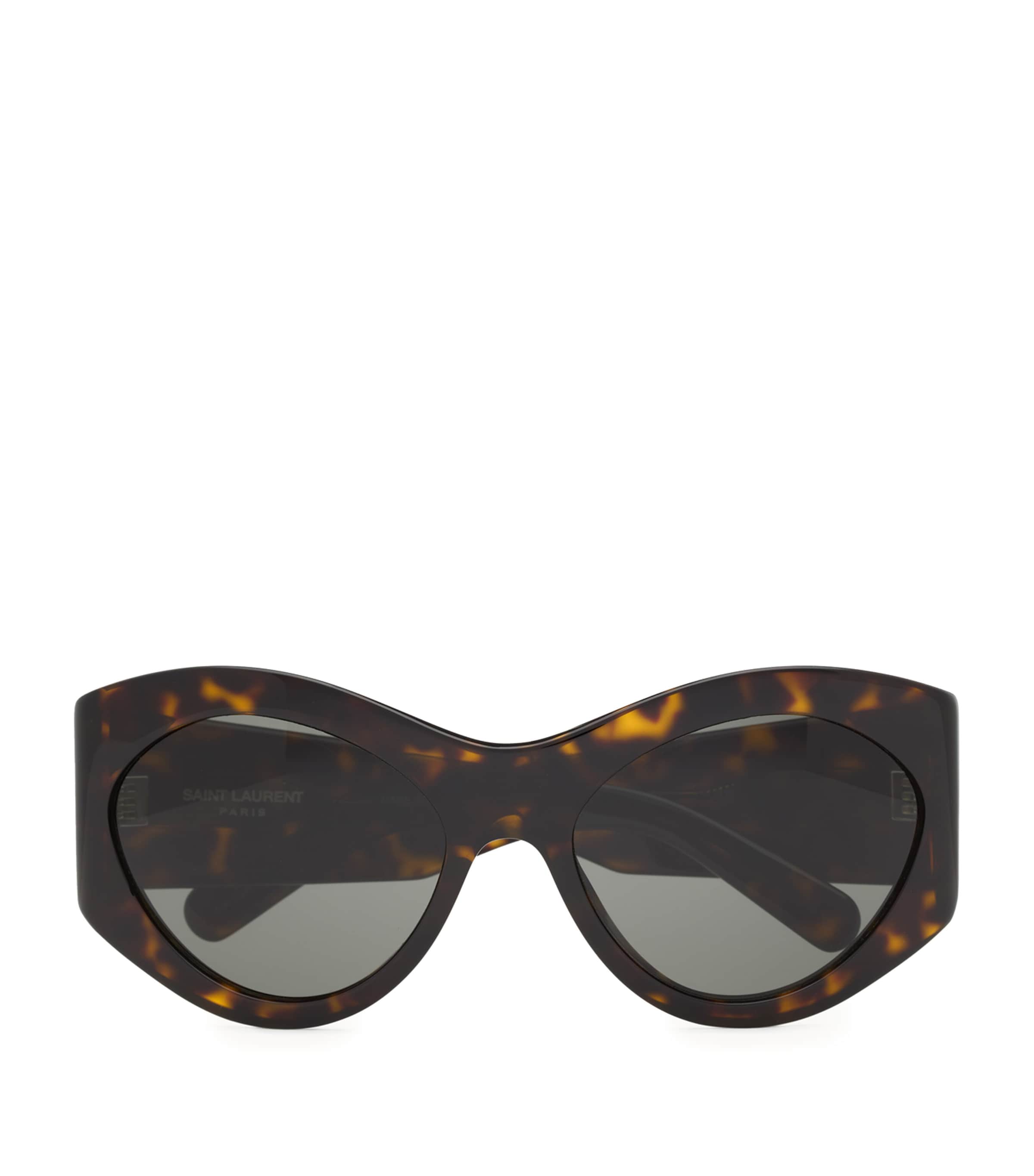 Saint Laurent Acetate Tortoiseshell Sl 854 Butterfly Sunglasses