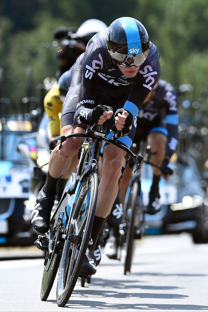 Chris Froome in full-on TTT mode.