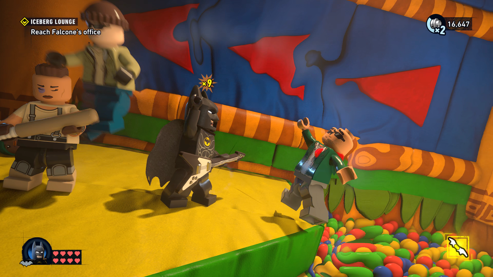 Batman delivers a killer riff in Lego Batman: Legacy of the Dark Knight