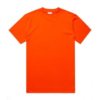 Sunspel Cotton Mock Neck T-Shirt