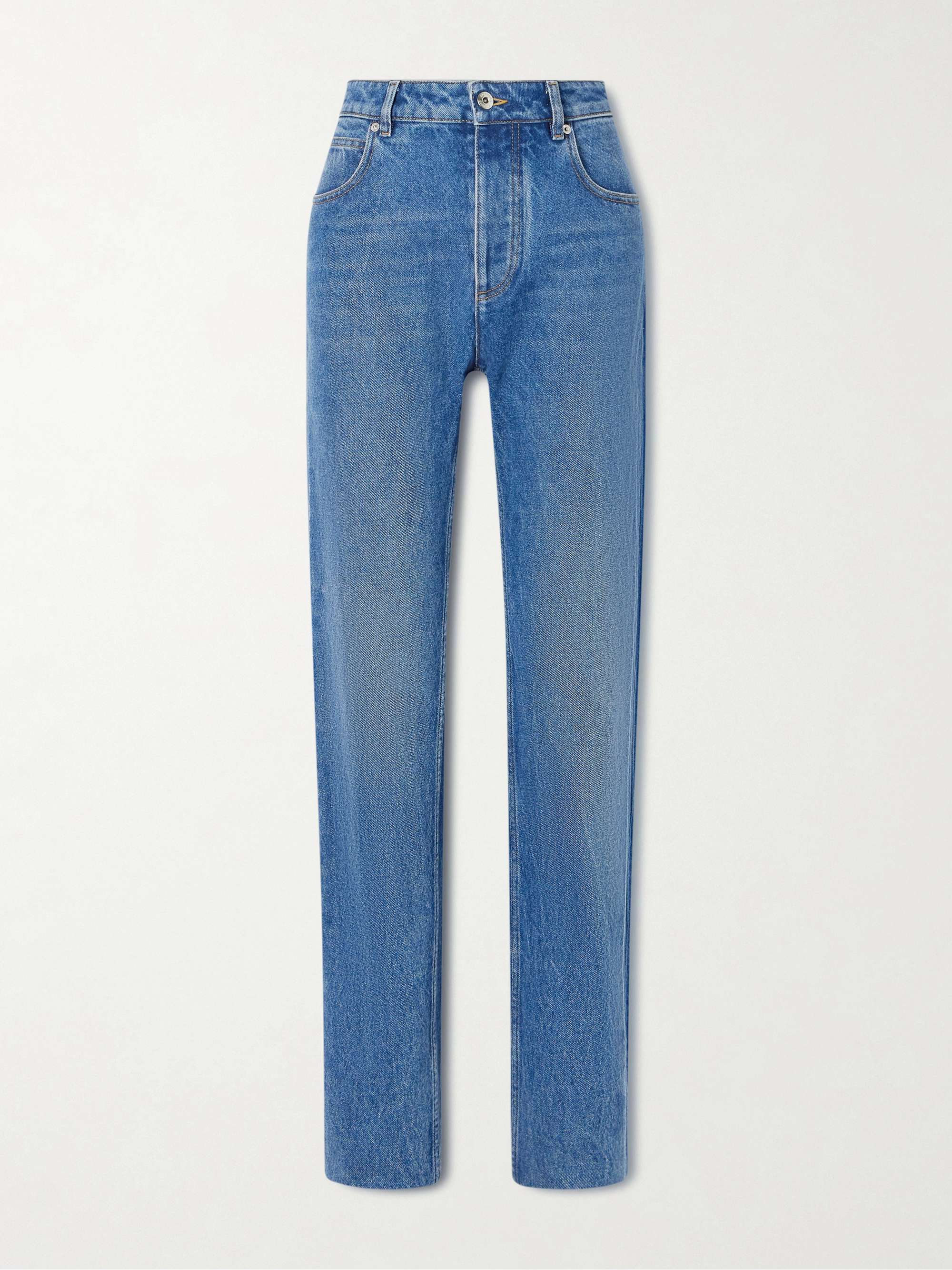 High-Rise Slim-Leg Jeans