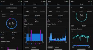 Sleep data, in-app