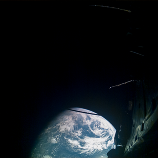 An image of Earth snapped by Juice as it made a historic flyby on August 20, 2024