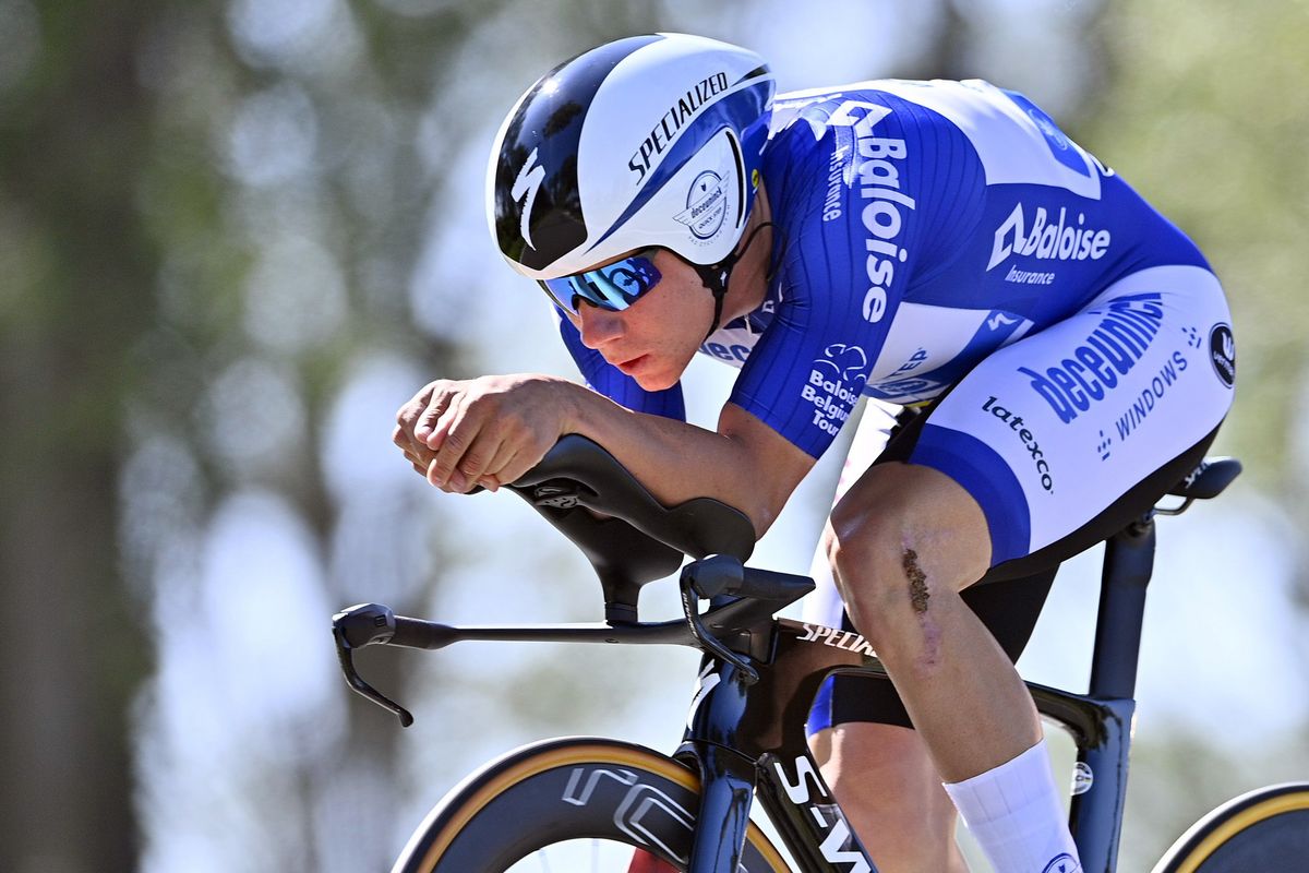 Baloise Belgium Tour 2021 - 91st Edition - 2nd stage Knokke Heist - Knokke Heist 11,2 km - 10/06/2021 - Remco Evenepoel (BEL - Deceuninck - Quick-Step) - photo Gregory Van Gansen/PN/BettiniPhoto&Acirc;&copy;2021