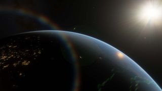 Forms of oxygen created by living organisms have been detected high above Earth's surface.