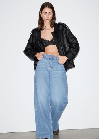 Wide Low-Waist Jeans