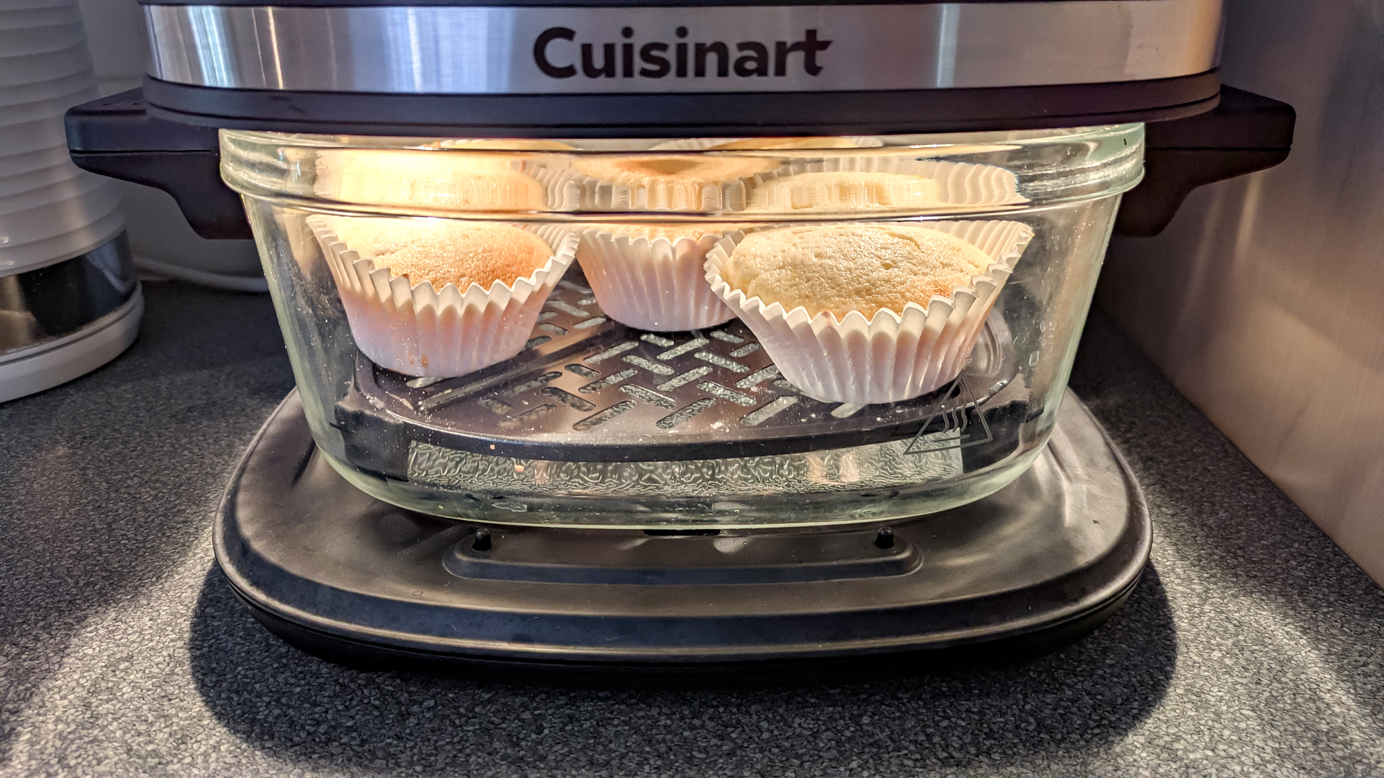 Lemon cupcakes baked in air fryer