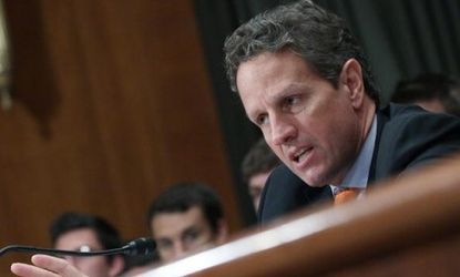 Treasury Secretary Tim Geithner says the federal debt will likely reach its $14.3 trillion ceiling within five weeks, which means the debt ceiling has to be raised, or the government could de