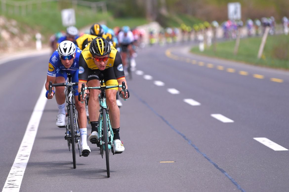 Stef Clement (LottoNl-Jumbo) chases the breakaway
