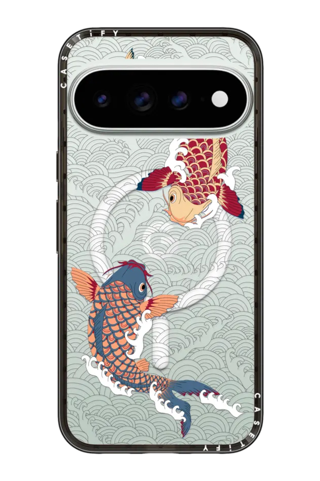 CASETiFY Koi Fish Transparent Pattern case