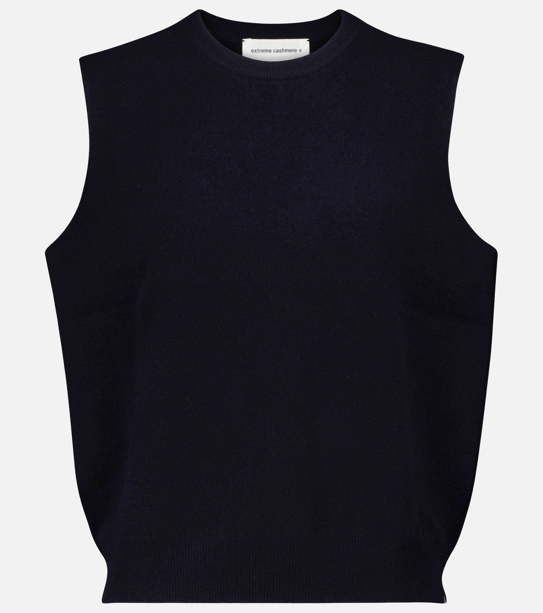 a navy blue cashmere blend sweater vest from extreme cashmere