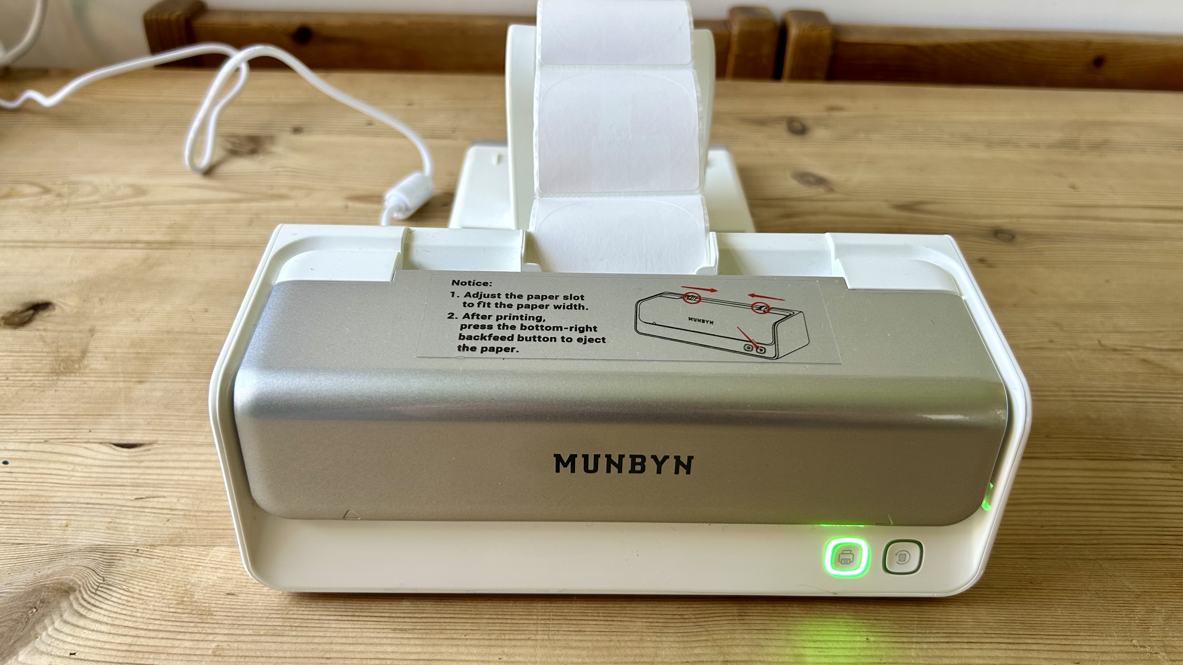 The Munbyn RealWriter 405B during our review in a home office