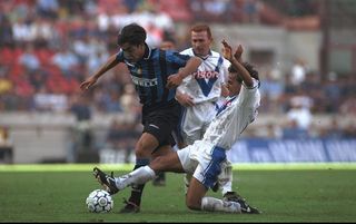 Alvaro Recoba on his Inter Milan debut against Brescia