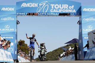 Julian Alaphilippe wins stage 3 of the 2016 Tour of California at the top of Gibraltar Road.