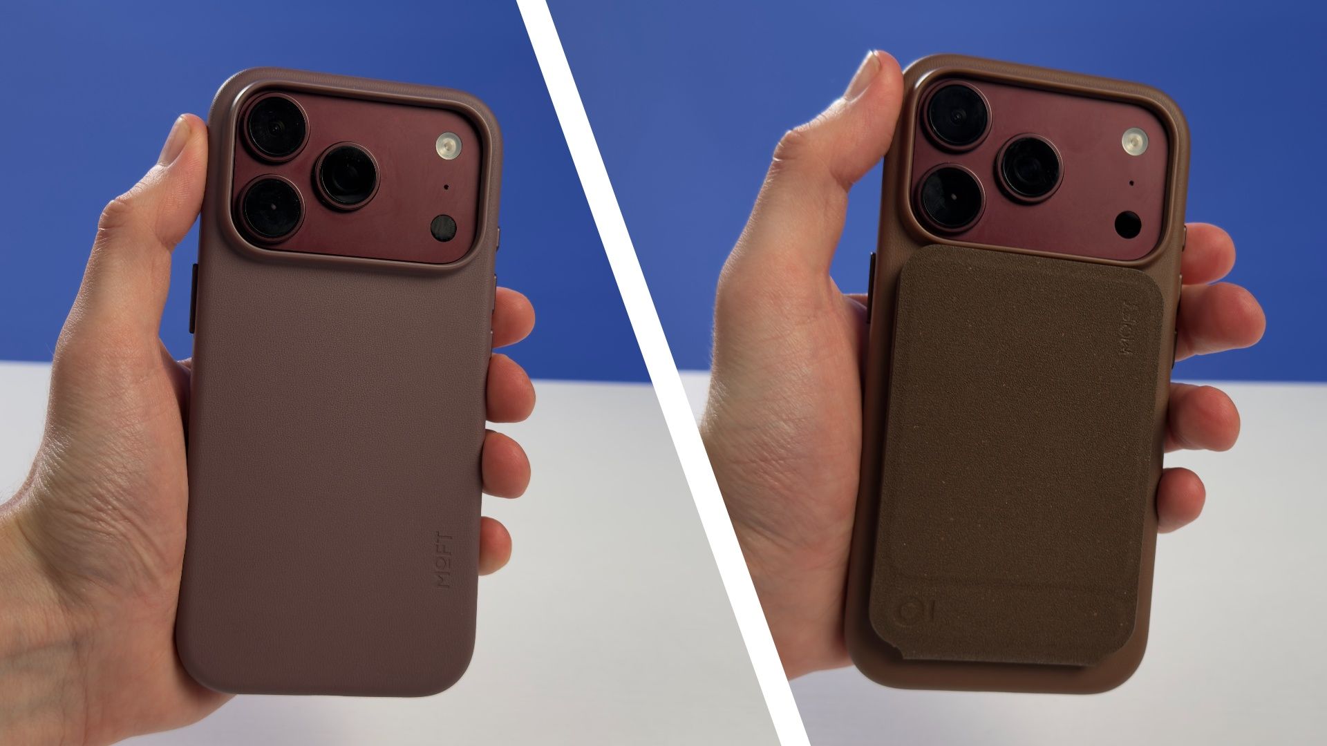 The Moft Snap Case MOVAS on an iPhone 18 Pro