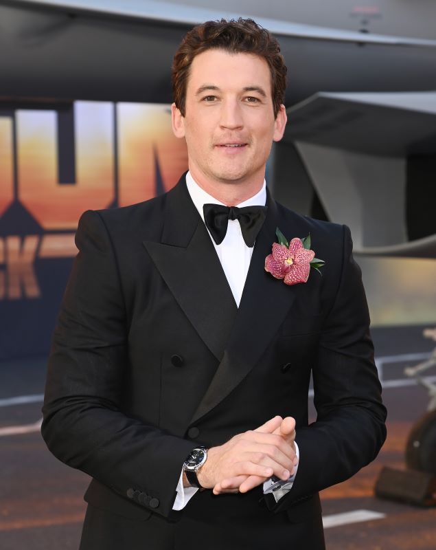 Miles Teller at the Top Gun: Maverick London premiere