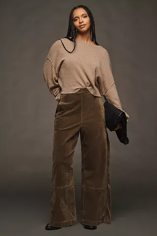 The Izzie Relaxed Pull-On Barrel Pants by Pilcro: Corduroy Edition