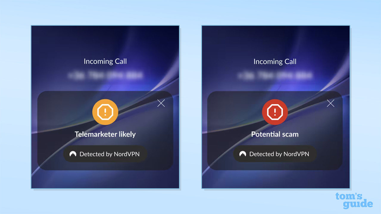 NordVPN Call Protection graphics