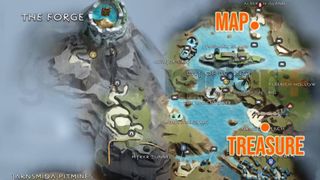 God of War Treasure Washed Ashore treasure map