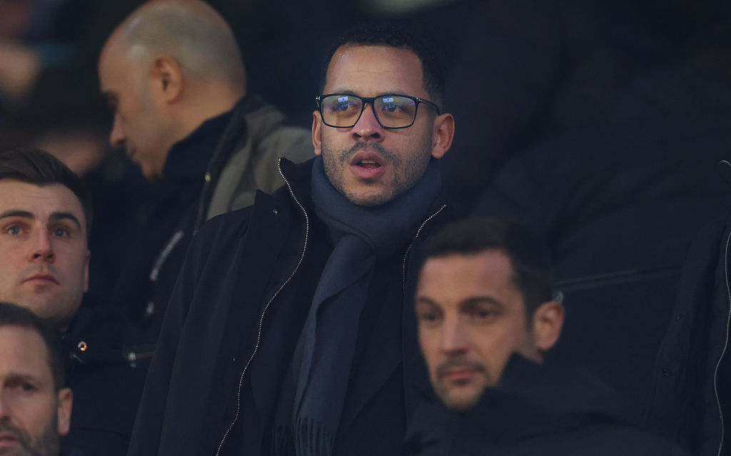 Liam Rosenior watched Chelsea's defeat to Fulham from the stands