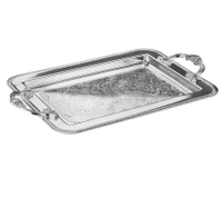 Queen Anne metal tray, Wayfair