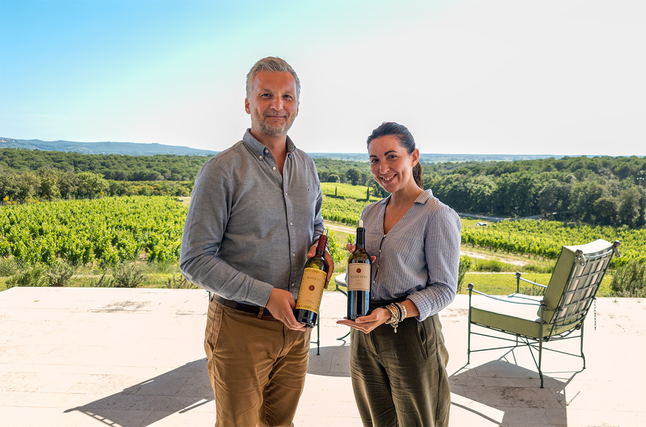 Marco Balsimelli and Gaia Cinnirella at Masseto