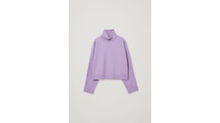COS Wool Cropped Roll Neck Jumper