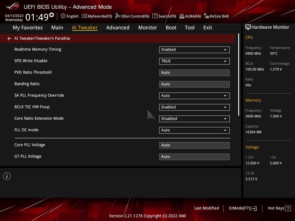 Asus ROG Strix B660-A Gaming WIFI D4