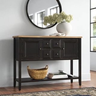 black console table from wayfair