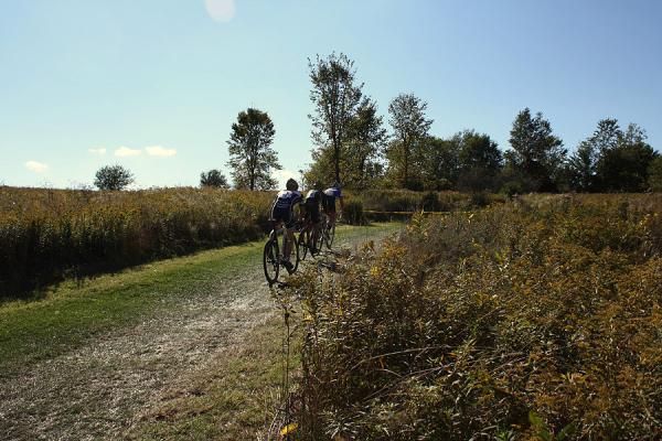 The course wasn't completely lacking in mud.