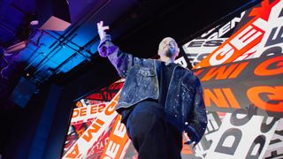 J Balvin at Vevo's NewFront presentation