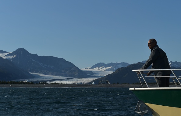 President Obama in Alaska.