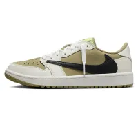 Travis Scott x Air Jordan 1 Low OG Golf ‘Neutral Olive' Golf Shoes