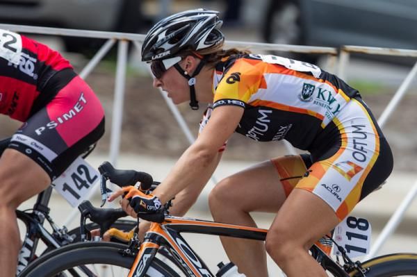 Leah Kirchman (Optum) back in the field hoping for a sprint finish.