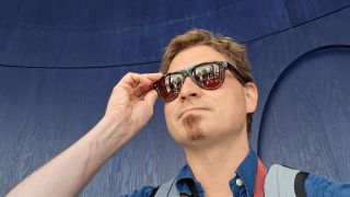 Wearing Ray-Ban Meta Gen 3 Aviator style smart glasses