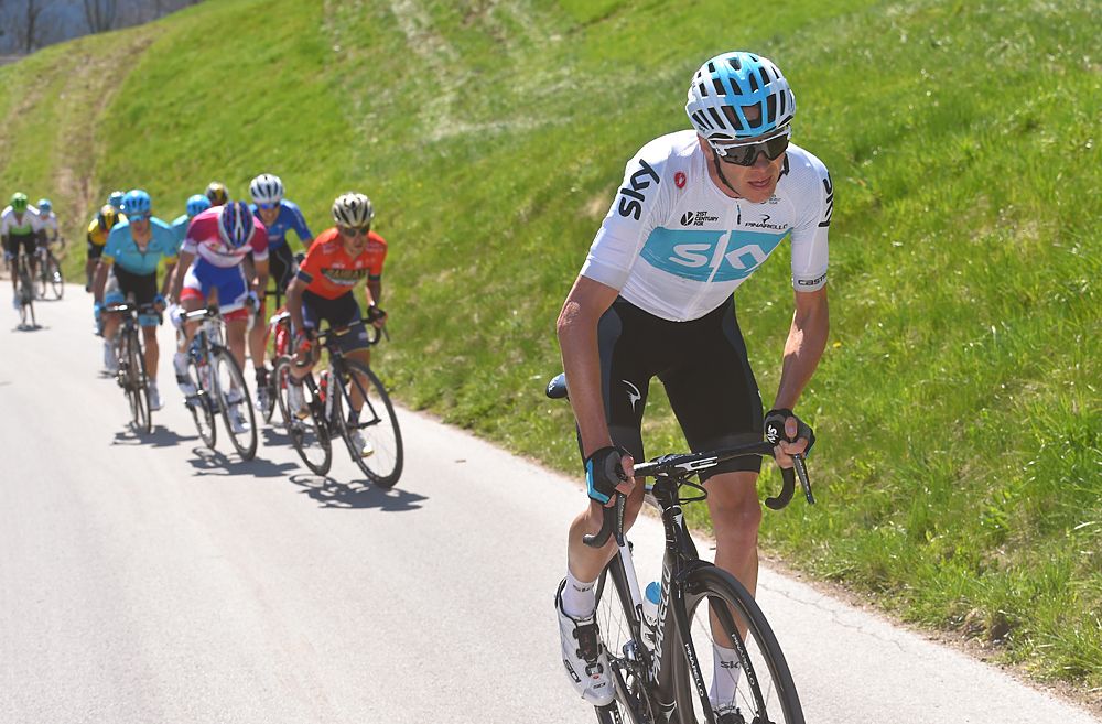 Chris Froome (Team Sky) stage 4 Tour of the Alps