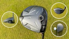 Photo montage of the TaylorMade Qi35 driver