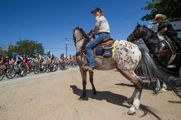 Spectators taking in the excitement of the Amgen Tour of California