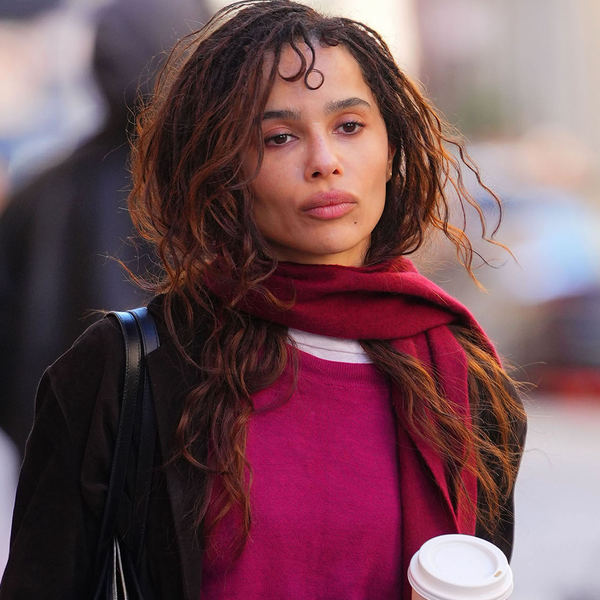 NEW YORK, NY - OCTOBER 22: Zoe Kravitz is seen on the set of "Die Alive" on October 22, 2026 in New York City. 