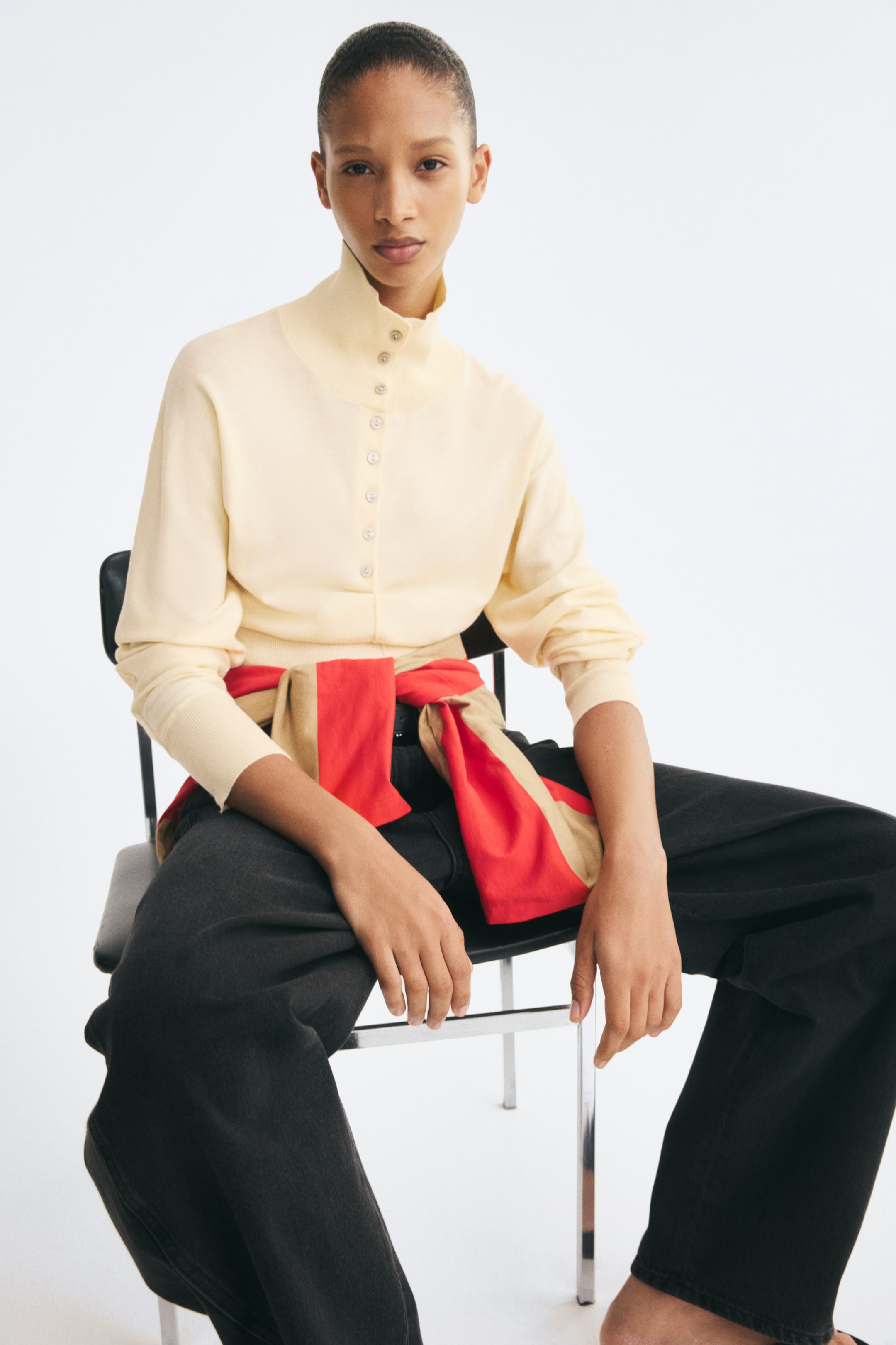 Fine-Knit Turtleneck Jumper