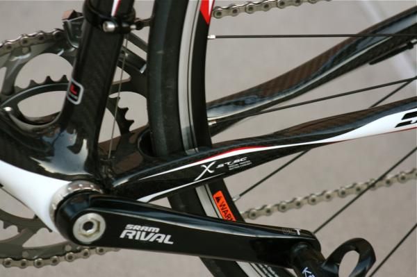 Squared and twisted chainstays stiffen the ride and soften the bumps.