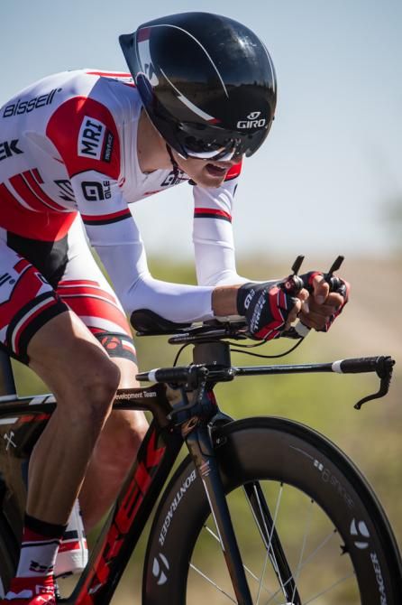 Clement Chevrier (Bissell) goes into the weekend in the top ten on GC after todays stage.