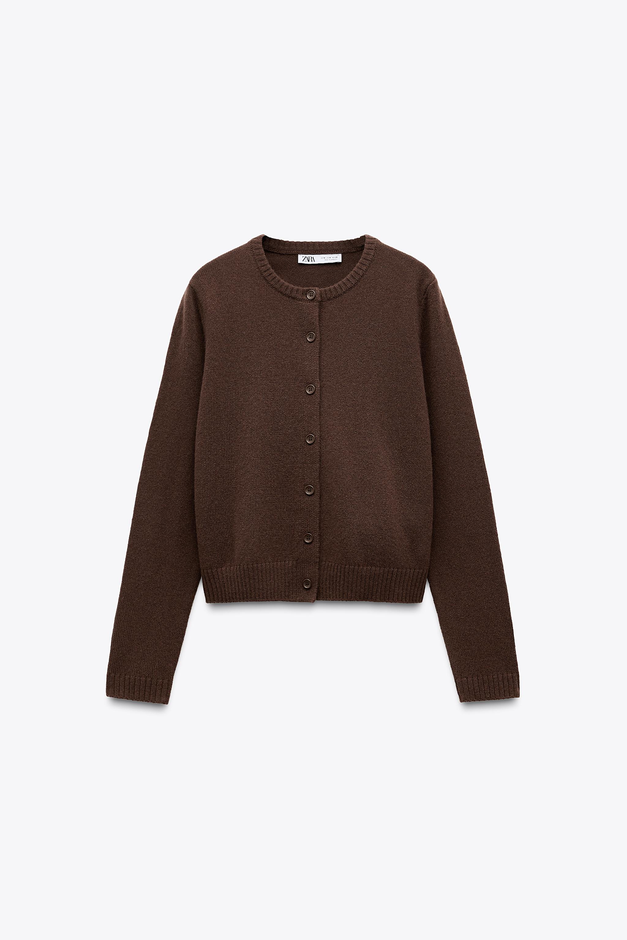 100% Wool Plain Knit Jacket
