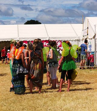 Larmer tree festival goers