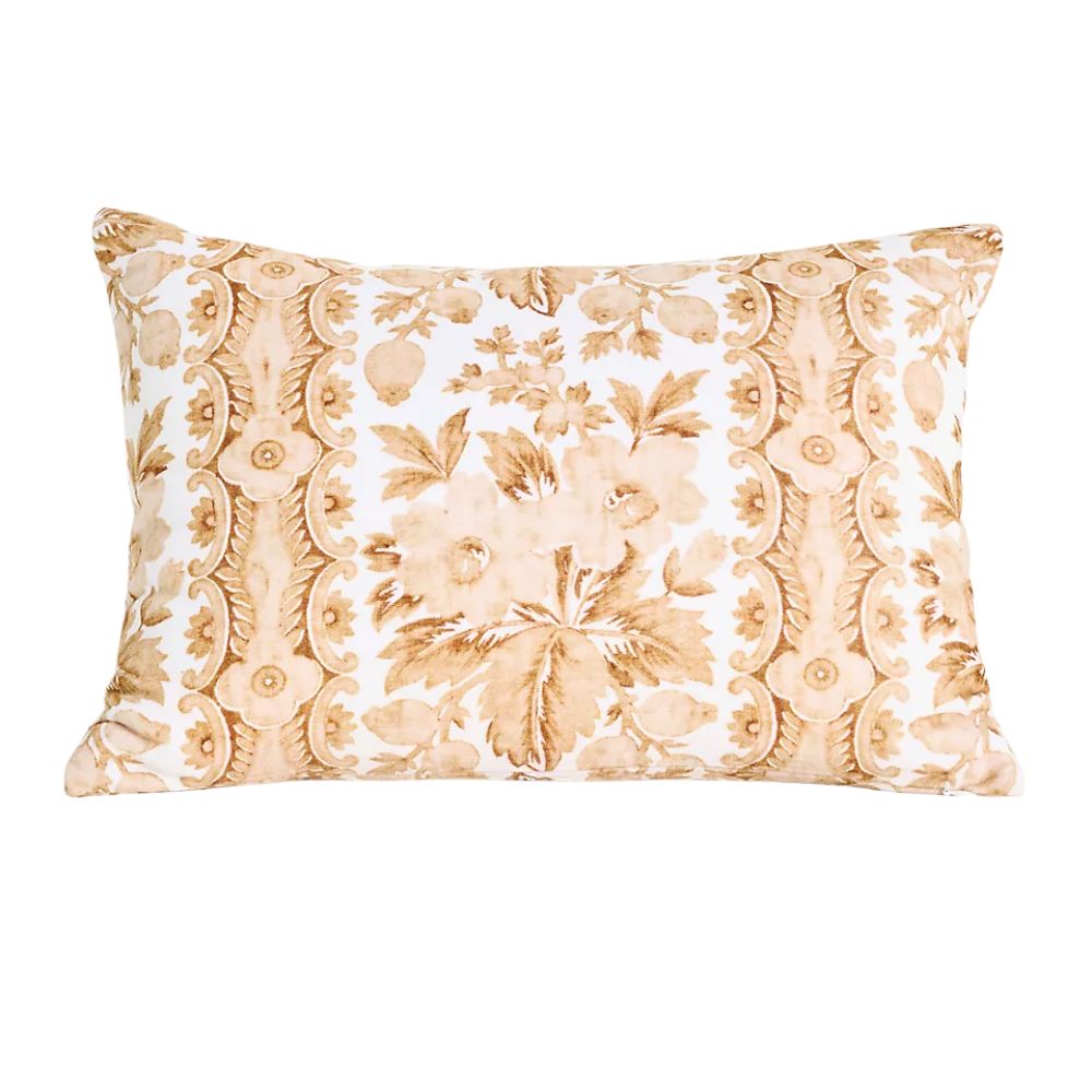 Maisie Velvet Floral Lumbar Pillow
