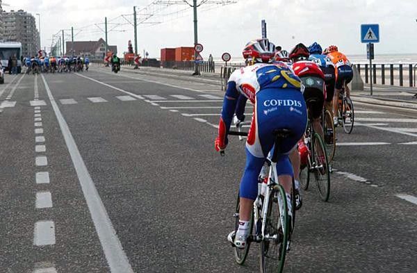 Echelons, or waaiers form along the west coast