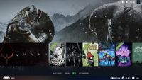 Steam Big Picture mode with Big Art Mode enabled