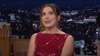 Millie Bobby Brown on The Tonight Show with Jimmy Fallon. 